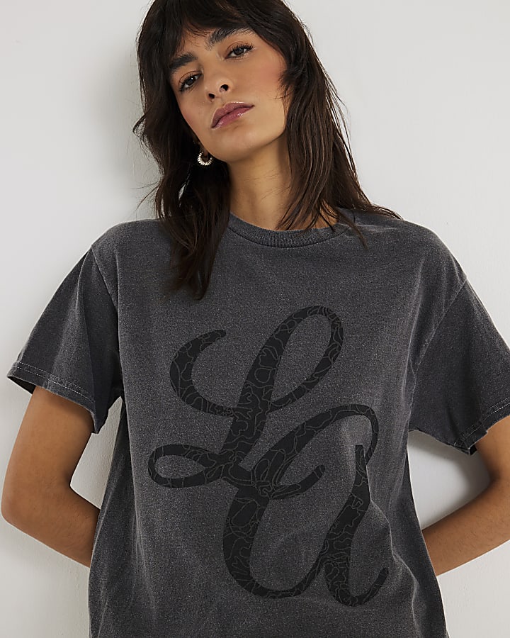 Grey Short Sleeve LA T-shirt