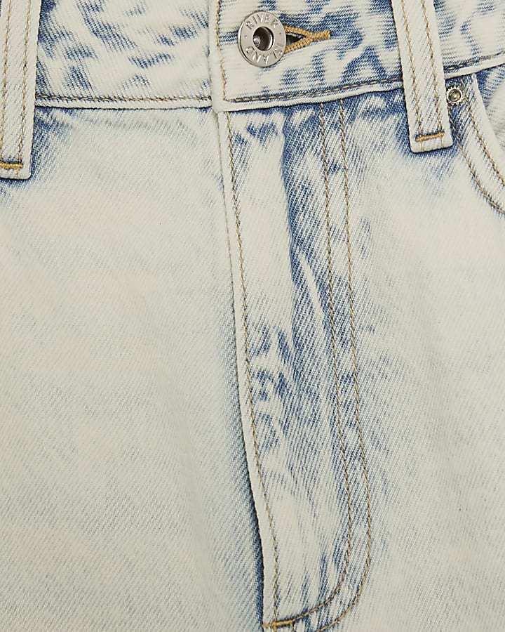 Blue Relaxed straight Leg jeans