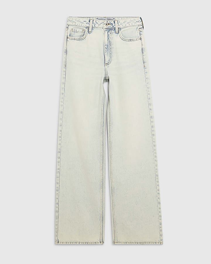 Blue Relaxed straight Leg jeans