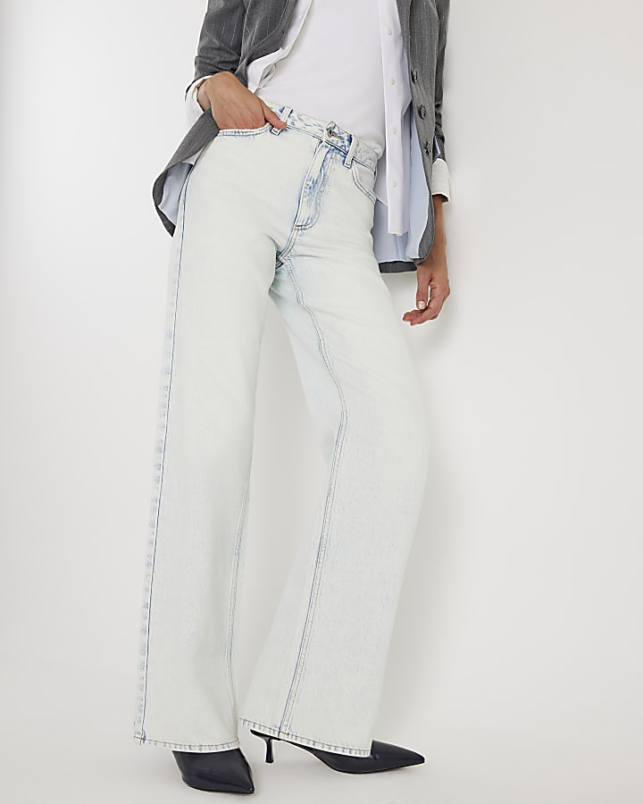Blue Relaxed straight Leg jeans