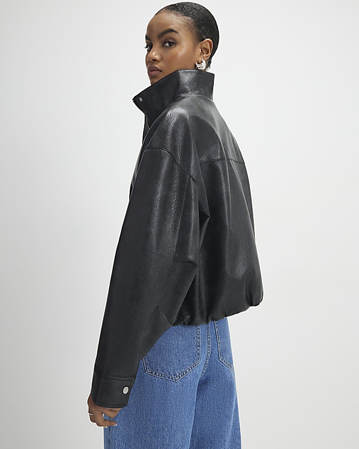 Blue Wide Leg Tie Front Jeans