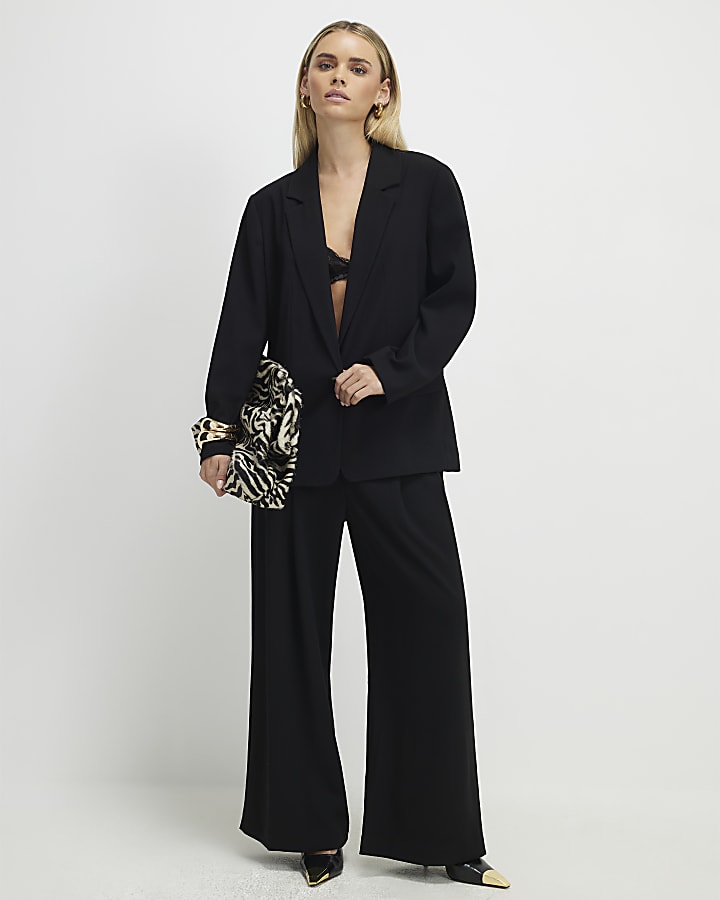 Petite Black Single Breasted Blazer