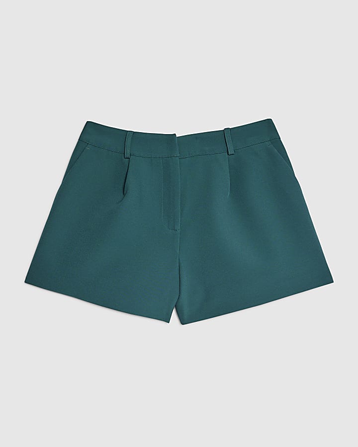 Green Tailored Shorts
