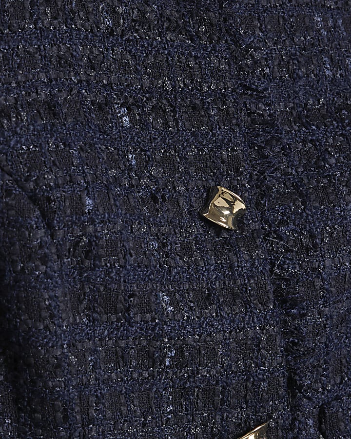 Petite Navy Boucle Trophy Jacket