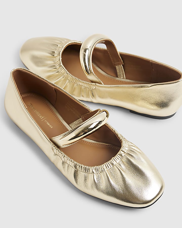 Gold Bangle Ballet Shoes