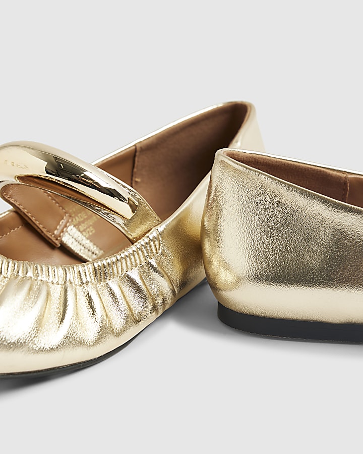 Gold Bangle Ballet Shoes