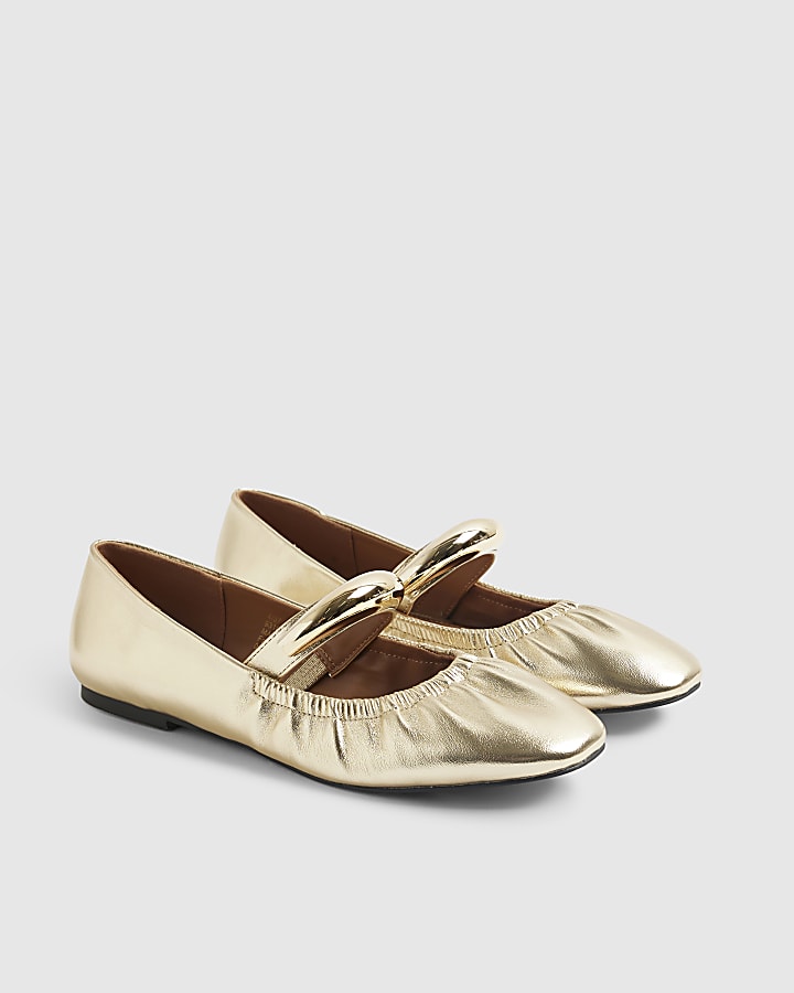 Gold Bangle Ballet Shoes