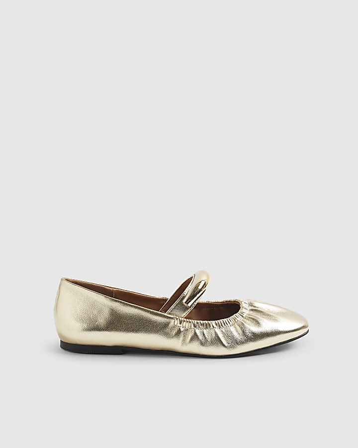 Gold Bangle Ballet Shoes