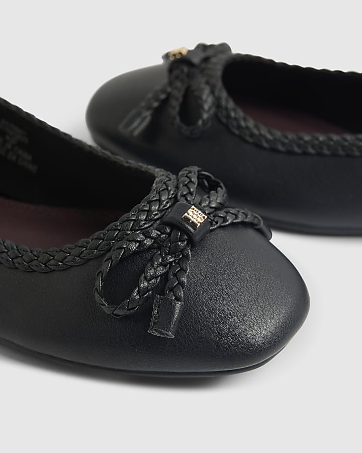 Black Bow Ballet Pumps