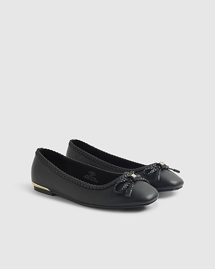 Black Bow Ballet Pumps