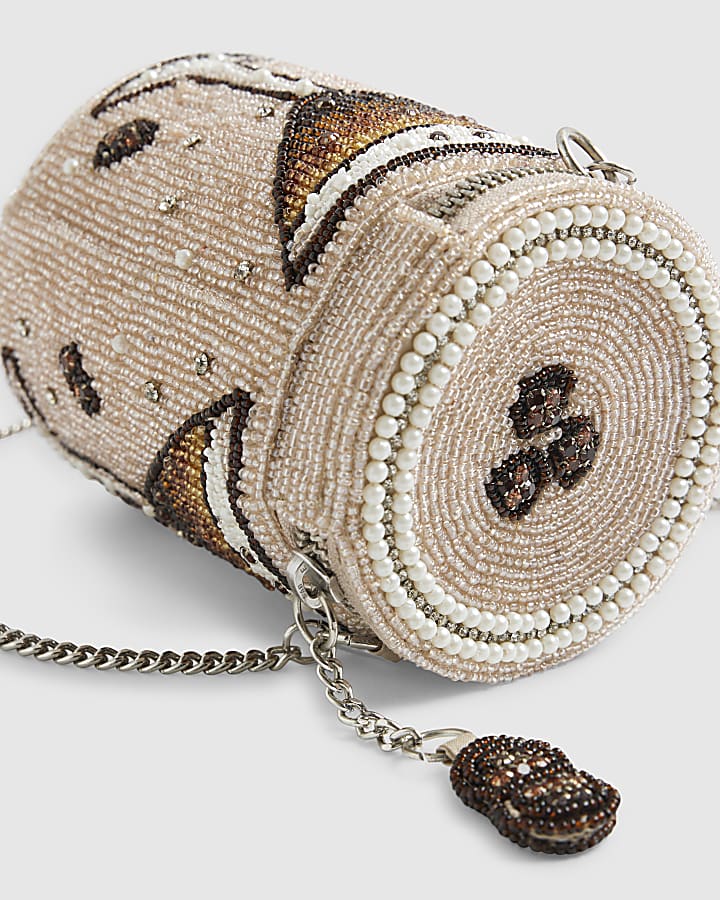 Brown Espresso Martini Beaded Bag