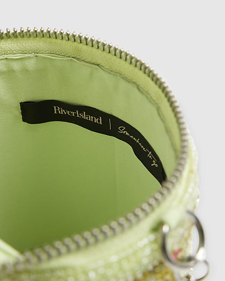 Green Dirty Martini Beaded Bag