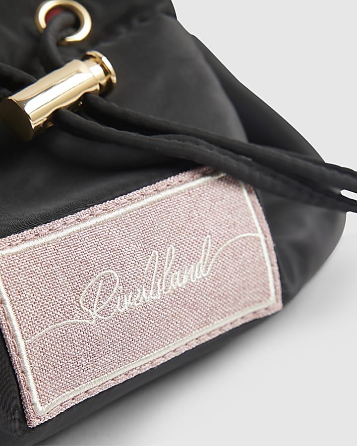 Black Drawstring Makeup Bag