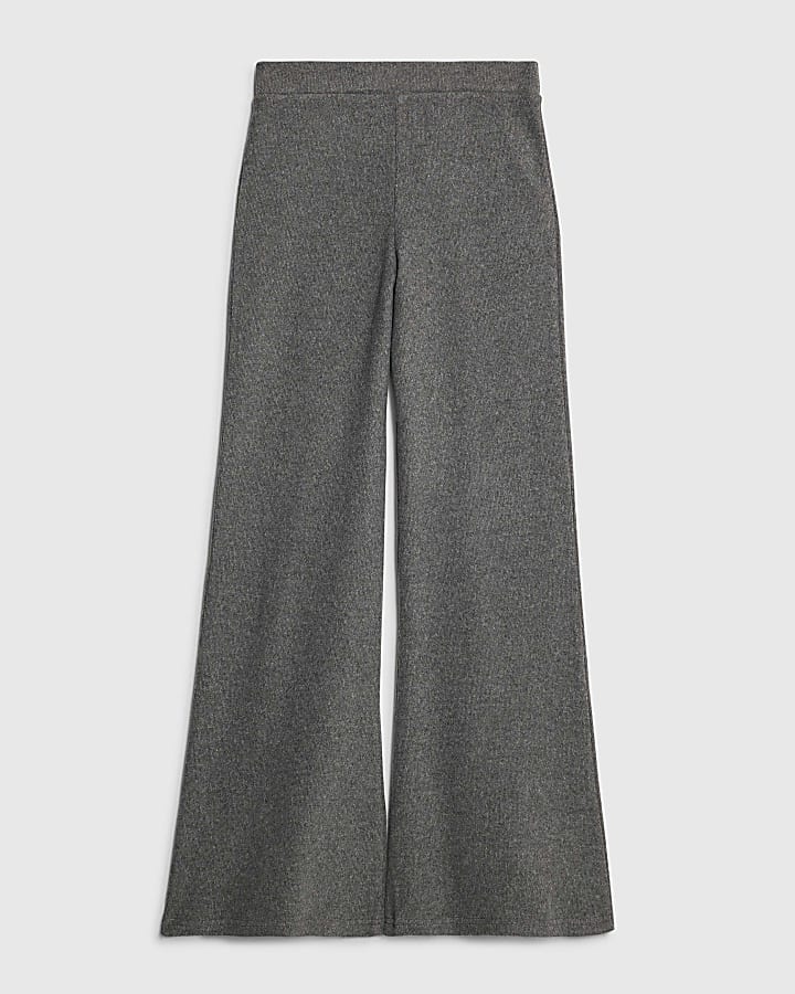 Grey Cosy Kickflare Trousers