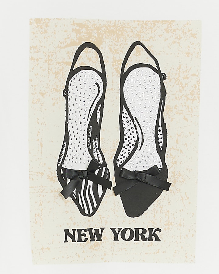 White New York Heels T-shirt