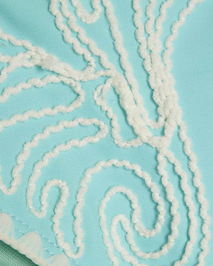 Blue Cornelli Print Bikini Briefs