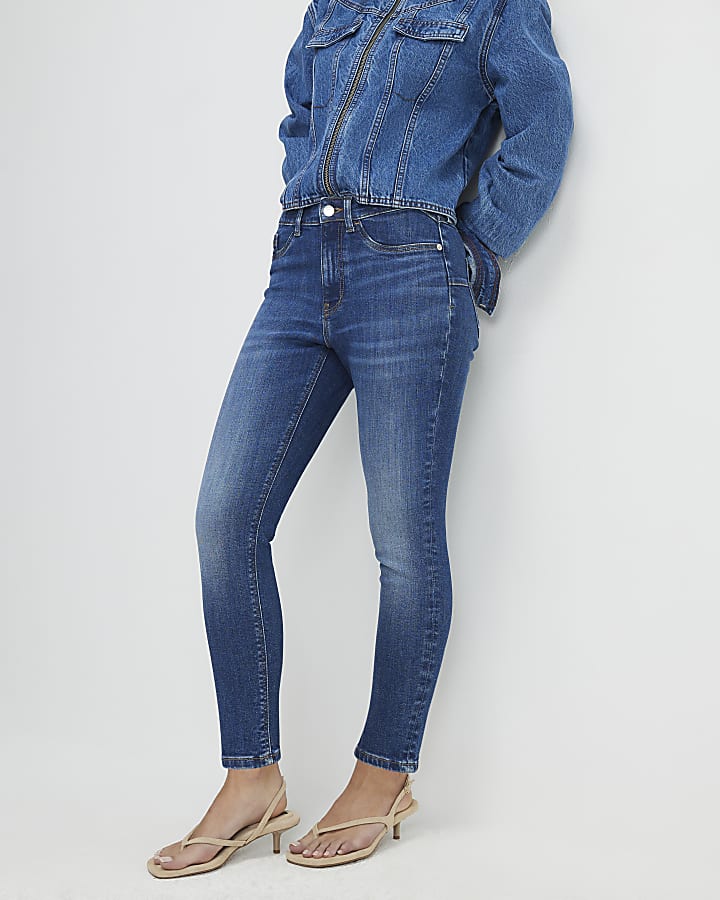 Petite Blue Sculpt Skinny Jeans