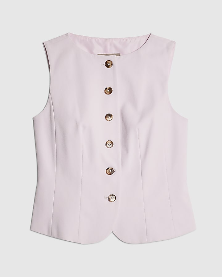 Pink Tailored Waistcoat