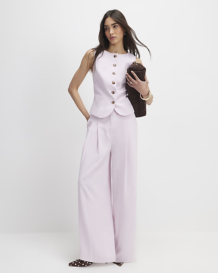 Pink Tailored Waistcoat
