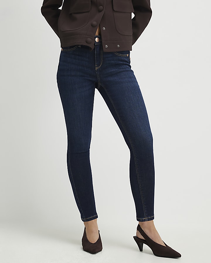 Petite Blue Sculpt Skinny Jeans