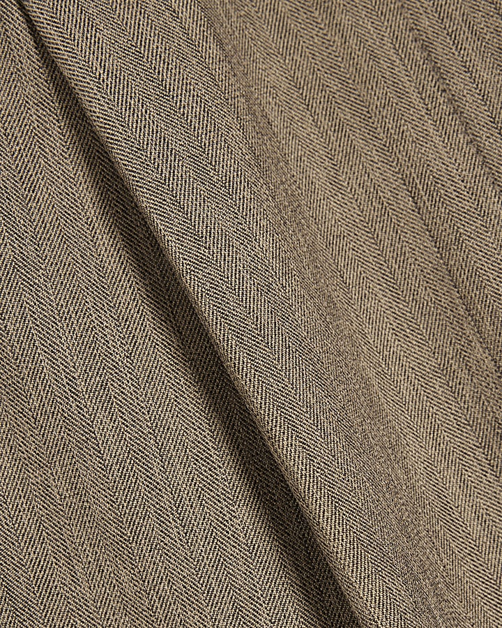 Beige Tie Detail Trousers