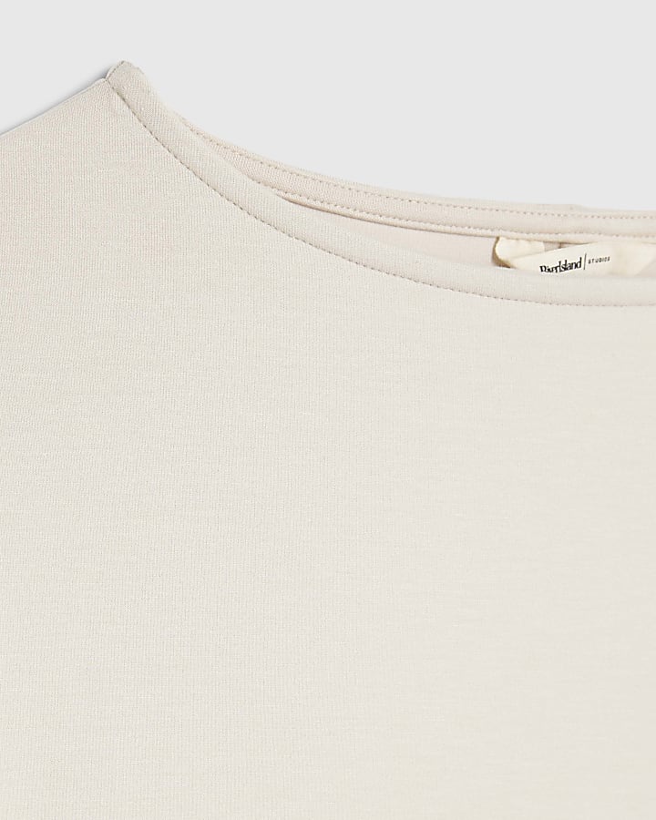 Cream Premium Short Sleeve Kimono Top