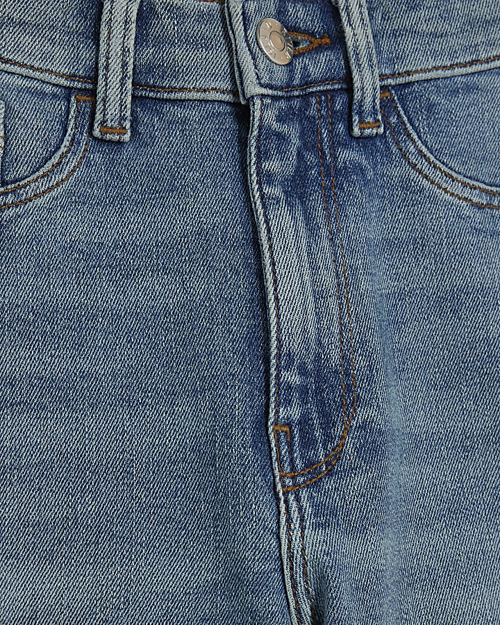 Blue Mid Rise Sculpt Skinny Jeans