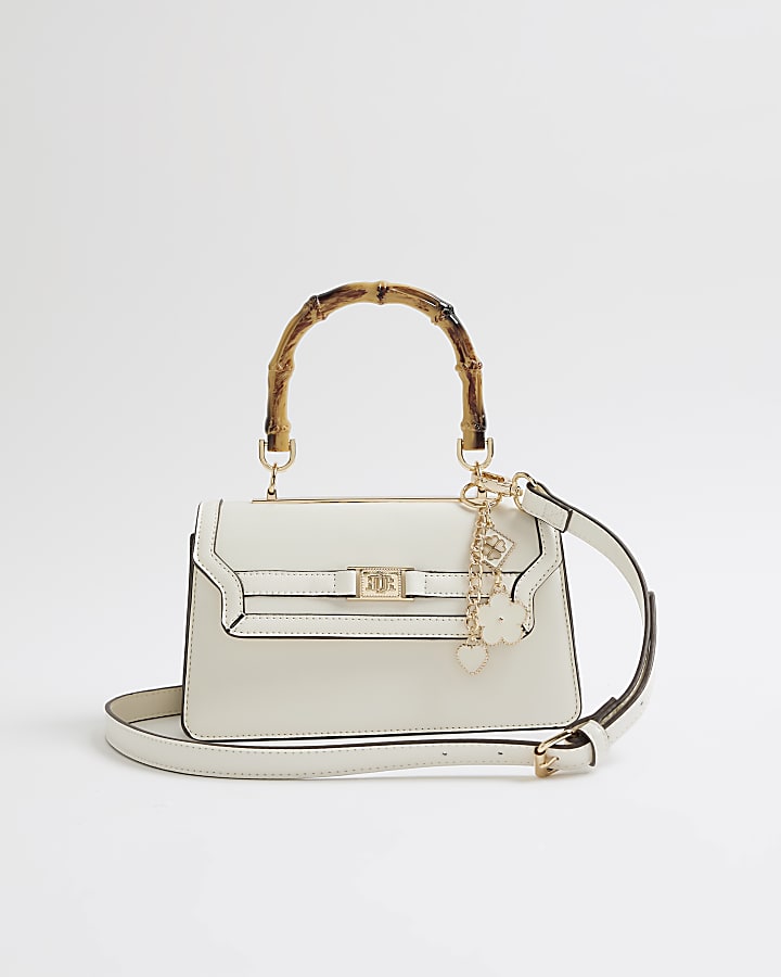 Cream Small Handle Tote Bag