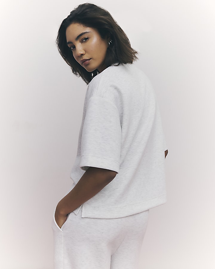 Grey Premium Boxy T-shirt