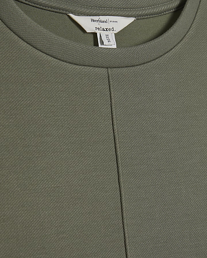 Khaki Premium Twill Short Sleeve Top