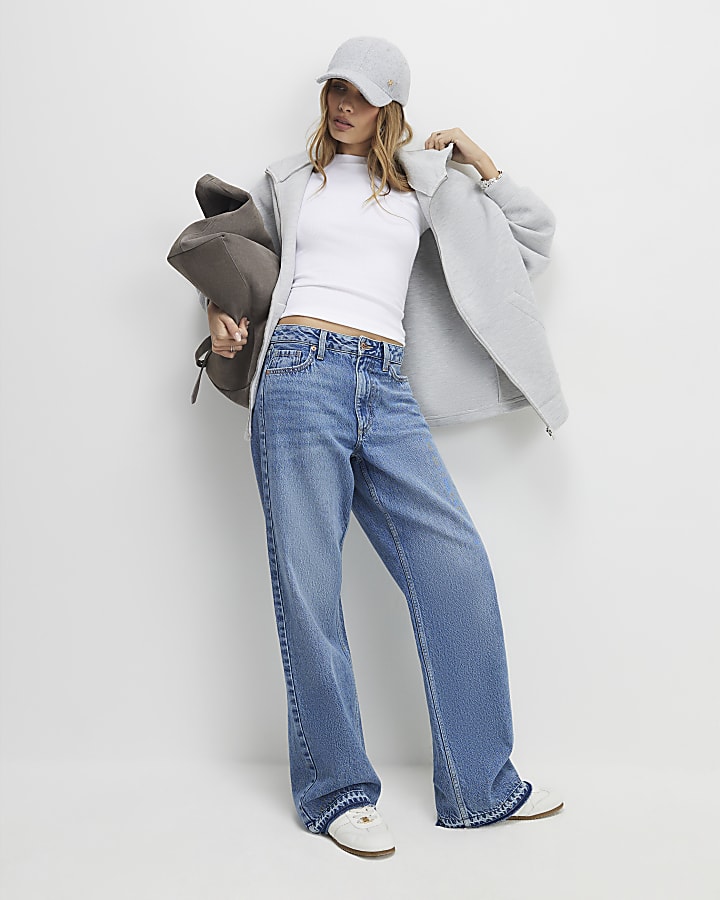 White Short Sleeve Fitted Rib T-shirt