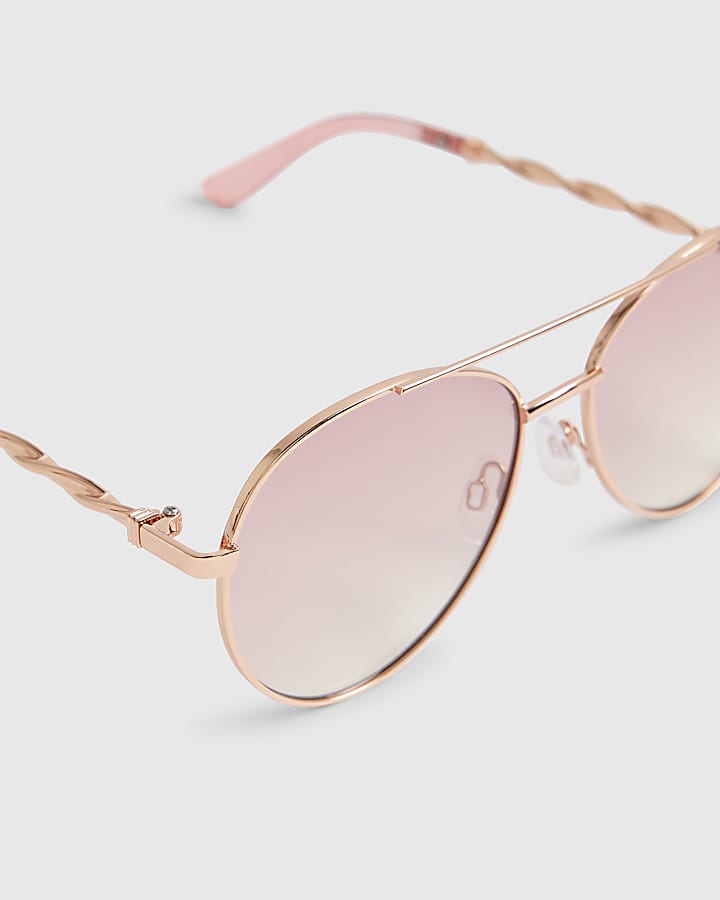 Rose Gold Twist Aviators