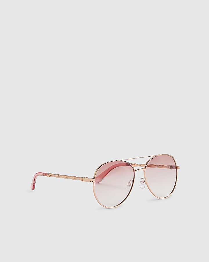 Rose Gold Twist Aviators