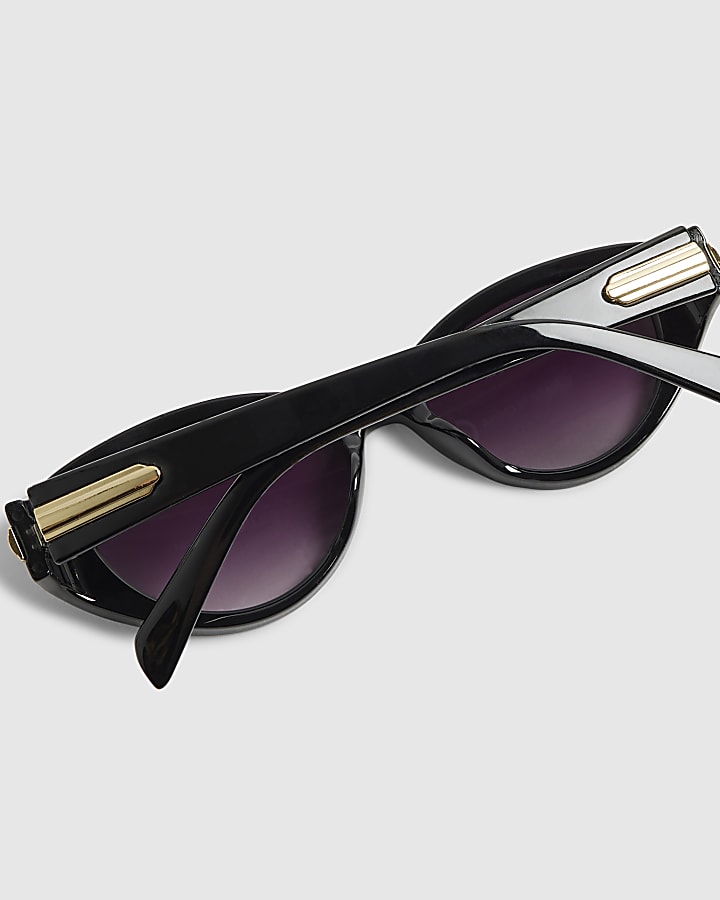 Black Slim Cat Eye Sunglasses