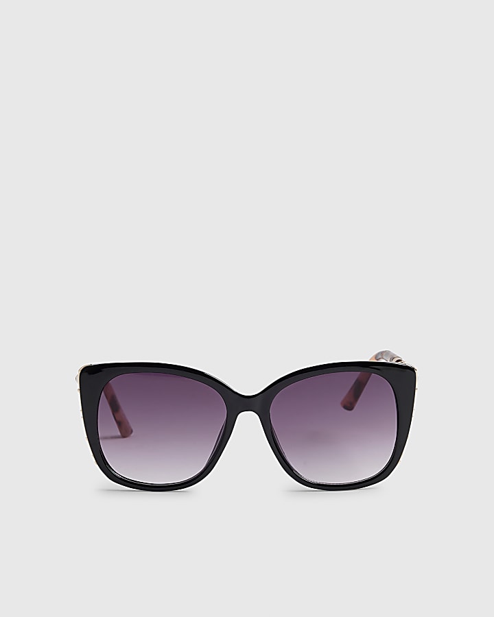 Black Plastic Cat eye Sunglasses