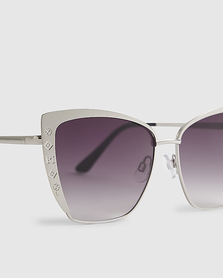 Silver Metal Trim Branded Sunglasses