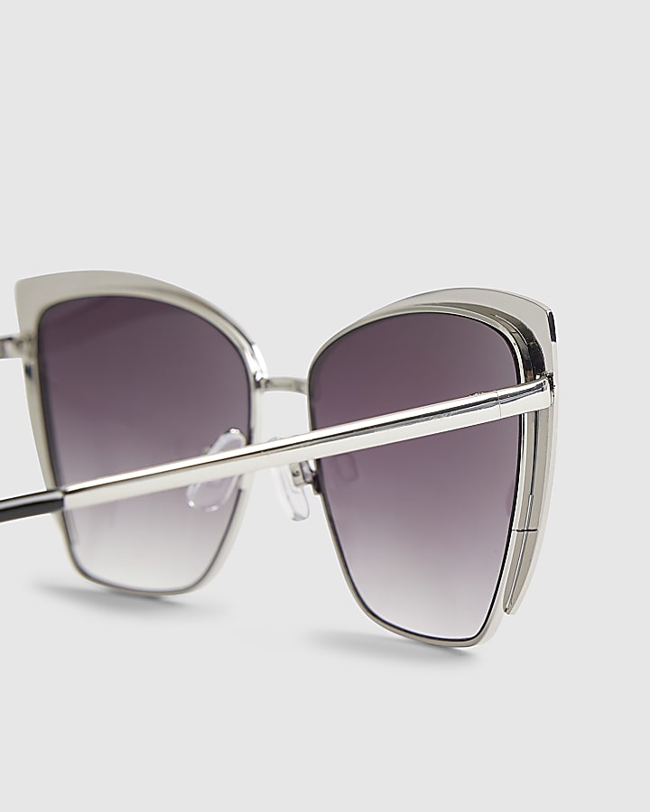 Silver Metal Trim Branded Sunglasses