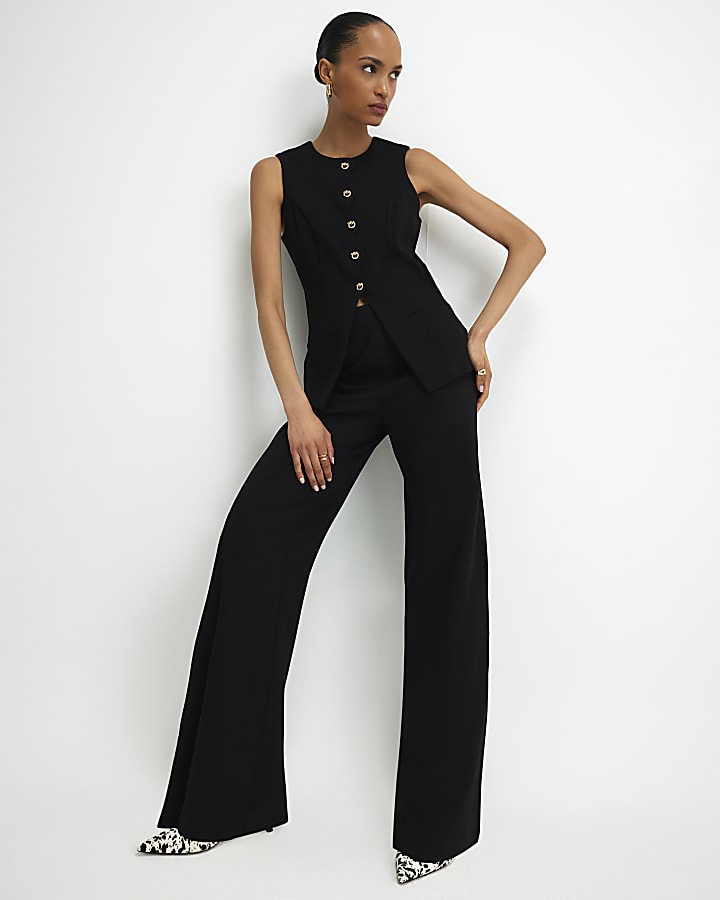 Black Wide Leg Trousers