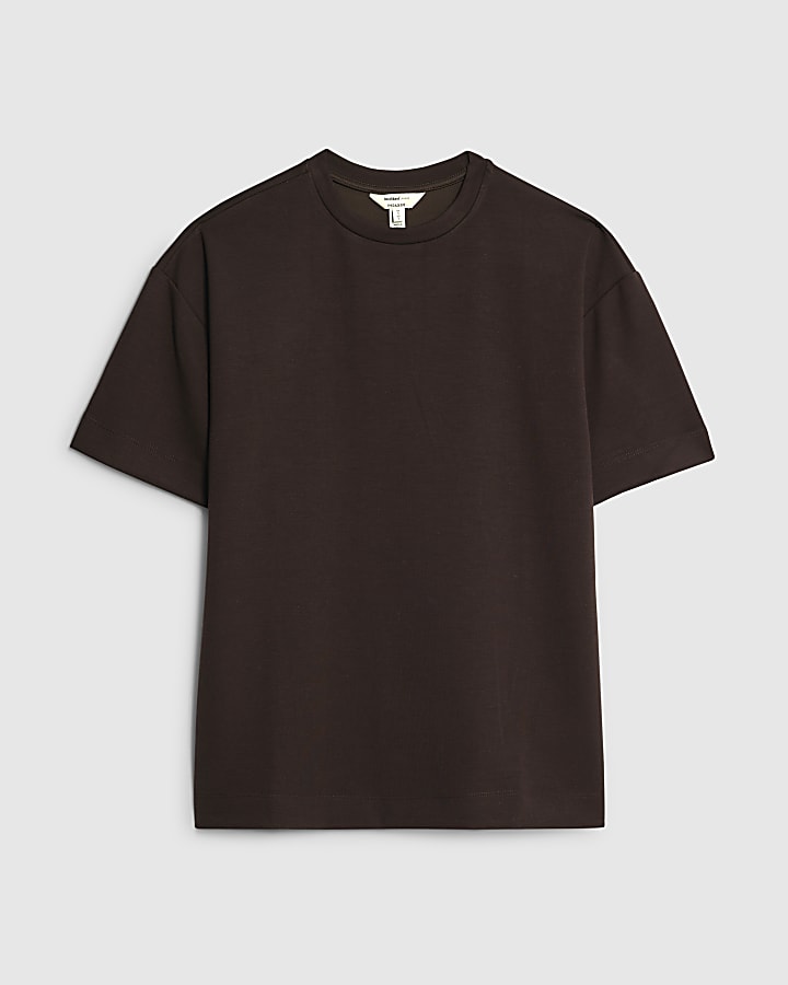 Brown Premium Short Sleeve Oversized T-shirt
