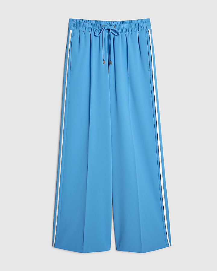 Blue Side Stripe Joggers