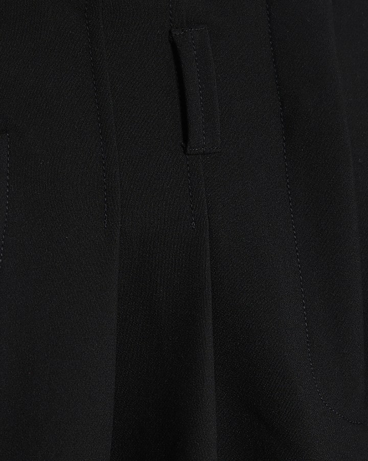 Black Ultra High Waist Wide Leg Trousers