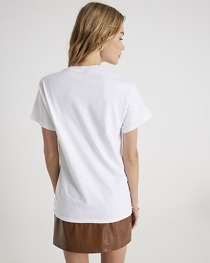 White Short Sleeve French Toast T-shirt
