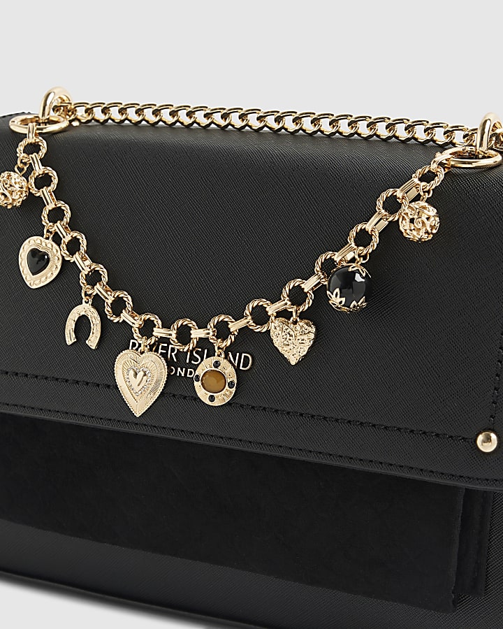 Gold Heart Bag Charm