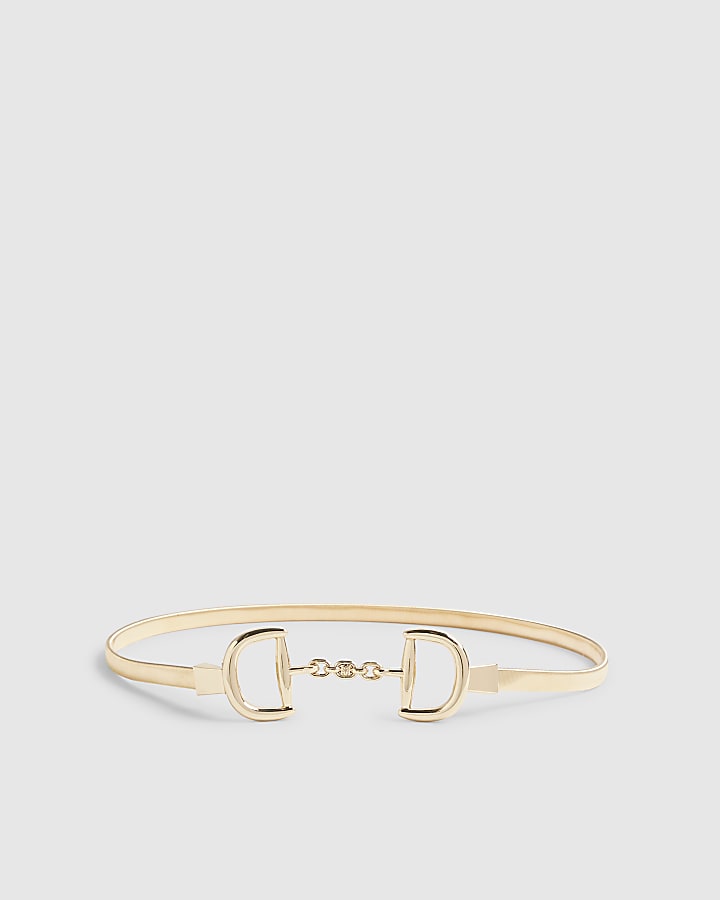 Gold Metal Snaffle Belt