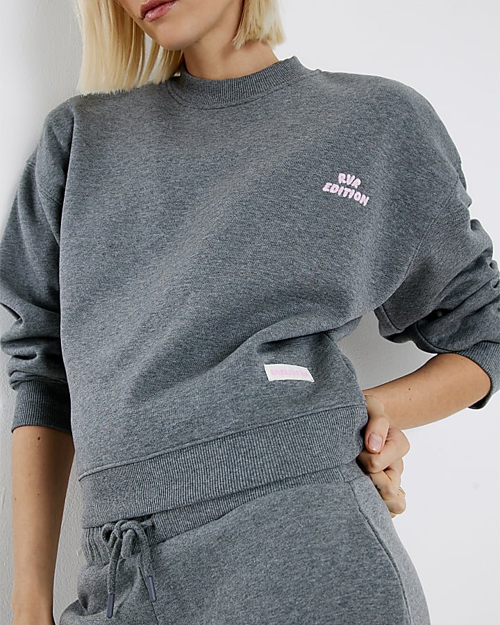 Grey RVR Edition Back Print Sweatshirt