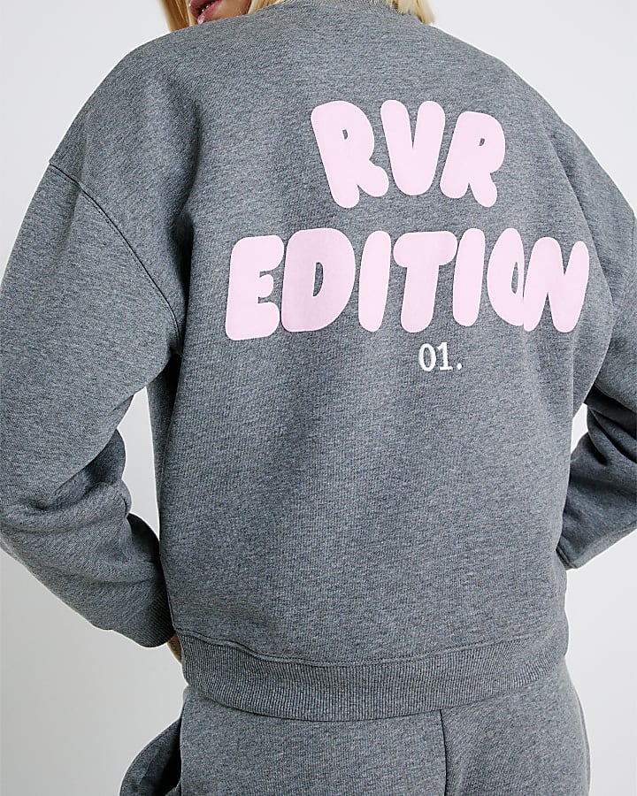 Grey RVR Edition Back Print Sweatshirt