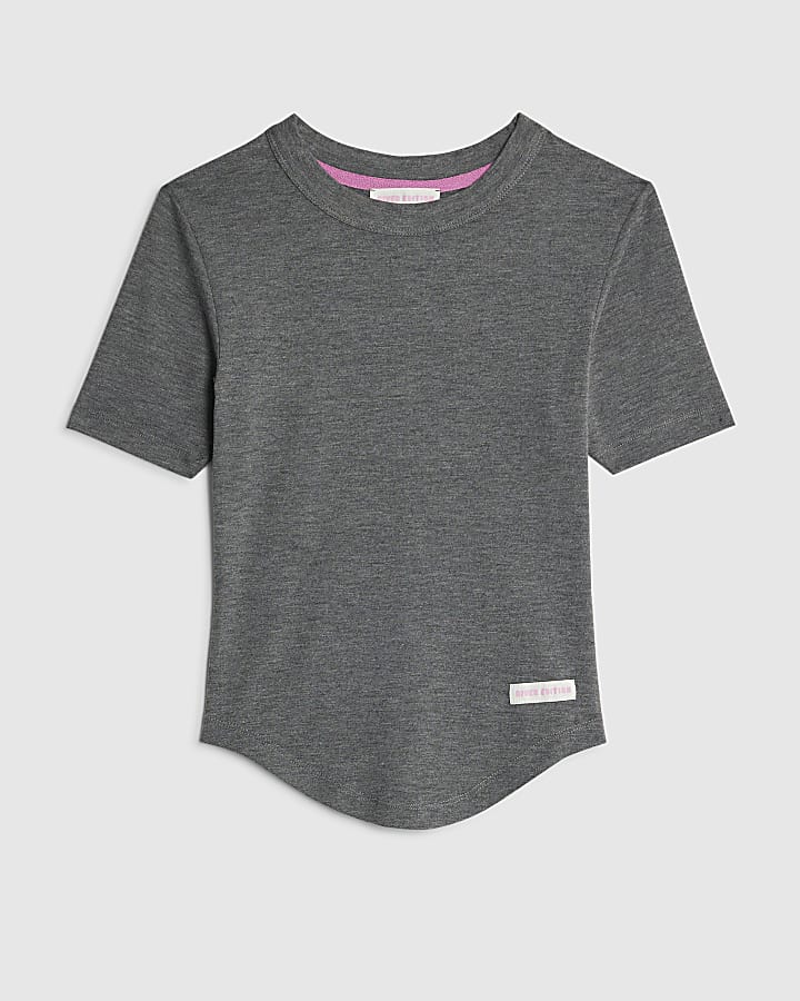 Grey RVR Edition Curved Hem T-Shirt