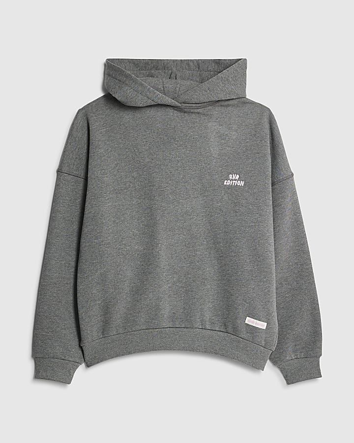 Grey RVR Edition Back Print Hoodie