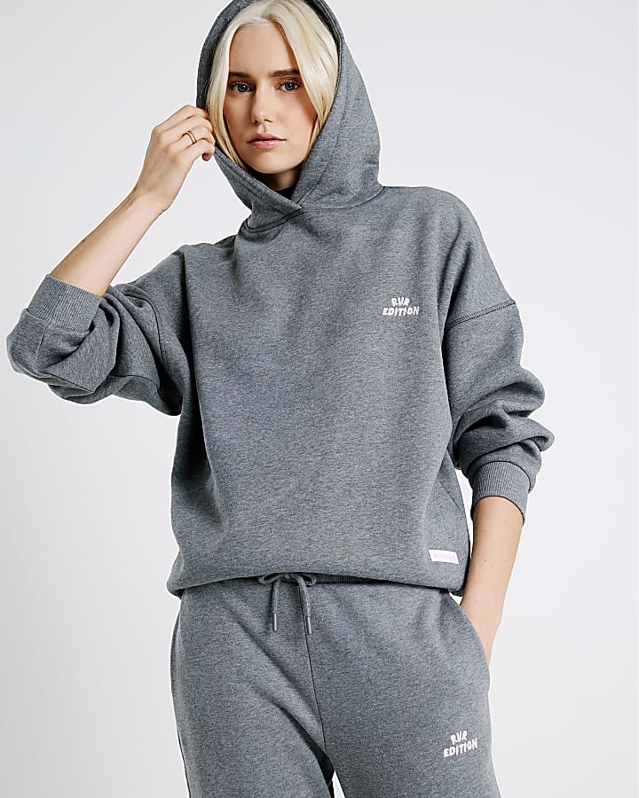 Grey RVR Edition Back Print Hoodie