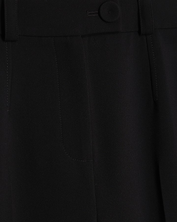 Black Slim Leg Panelled Trousers